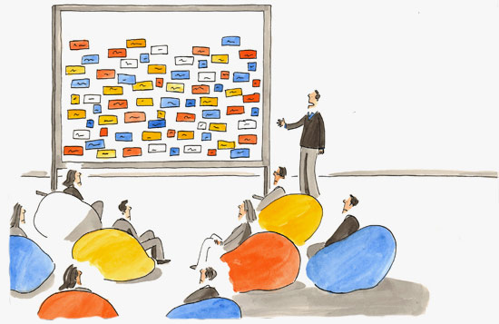 Competitor analysis cartoon